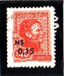 Sellos de America - Uruguay -  Artigas