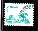 Sellos de America - Uruguay -  La Yerra - Blanes