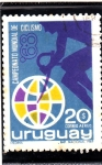 Stamps : America : Uruguay :  Ciclismo