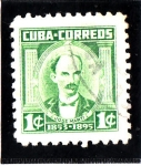 Stamps Cuba -  Jose Marti 1853-1895