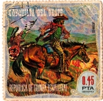 Stamps : America : Equatorial_Guinea :  Conquista del Oeste