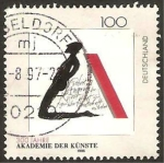 Stamps Germany -  300 anivº de la academia de bellas artes de berlin
