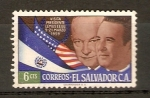 Stamps : America : El_Salvador :  PRESIDENTE  EISENHOVWER  Y  LEMUS