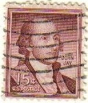 Stamps United States -  USA 1954 Scott 1046 Sello Personajes Politico John Jay Embajador de Madrid y Londres