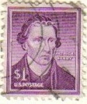 Stamps United States -  USA 1954 Scott 1052 Sello Personajes Patrick Henry Defensor de la Revolucion Americana usado