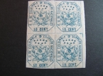 Sellos de America - Colombia -  Bolque de cuatro, 10 cent. 1863
