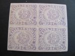 Stamps : America : Colombia :  Bloque de cuatro, 10 centavos. 1868