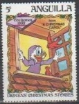 Stamps America - Anguila -  ANGUILLA 1983 Scott551 Sello Nuevo Disney Navidad Donald Dickens 5c