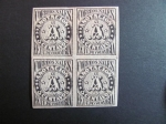 Stamps America - Colombia -  Bloque de cuatro, 5 centavos. 1868