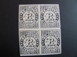 Stamps America - Colombia -  Bloque de cuatro, 5 centavos. 1868