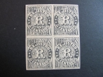 Stamps Colombia -  Bloque de cuatro, 5 centavos. 1868