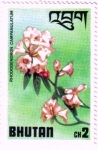 Sellos de Asia - Bhut�n -  Flor.Campanulatum Rhododendron