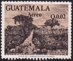 Stamps : America : Guatemala :  Cosecha de Café 1870