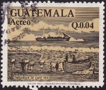 Stamps : America : Guatemala :  Embarque de Café 1870