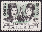 Stamps : America : Guatemala :  Descubrimiento de América