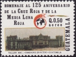 Stamps : America : Guatemala :  125 Aniversario de la Cruz Roja y de la Media Luna Roja