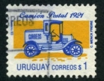 Sellos de America - Uruguay -  Camion Postal de 1921