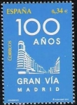 Stamps Spain -  ESPAÑA 2010 4559 Sello Nuevo 100 Años de Gran Via Madrid Espana Spain Espagne Spagna Spanje Spanien 