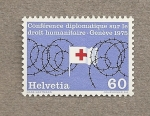 Stamps Switzerland -  Conferencia diplomática sobre los derechos humanos