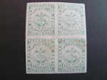 Stamps Colombia -  Bloque de cuatro, 50c. 1876