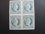 Stamps : America : Colombia :  Bloque de cuatro, 20 c. 1878