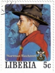 Stamps : Africa : Liberia :  Norman Rockwell, ilustrador, fotógrafo y pintor.