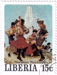 Stamps : Africa : Liberia :  Norman Rockwell, ilustrador, fotógrafo y pintor.