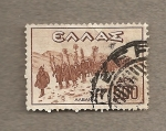 Stamps Greece -  Tropas en Albania