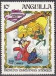 Sellos de America - Anguila -  ANGUILLA 1983 Scott553 Sello Nuevo Disney Navidad Pluto Dickens 10c