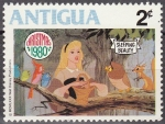 Stamps America - Antigua and Barbuda -  Antigua 1980 Scott594 Sello Nuevo Disney La Bella Durmiente