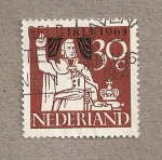 Stamps Netherlands -  Príncipe Guillermo tomando juramento