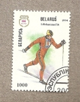 Stamps Belarus -  Esquiador Lillehammer 1994