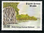 Sellos de Asia - Sri Lanka -  Manglar Madu Ganga