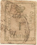 Stamps Spain -  CORONA Y CIFRA