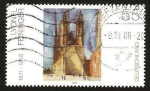 Sellos de Europa - Alemania -  2122 - Iglesia de Marché de Halle, Pintura de Lyonel Feininger