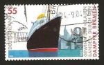 Sellos de Europa - Alemania -  2237 - barco Bremen