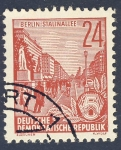Stamps : Europe : Germany :  DDR Berlin Stalinallee