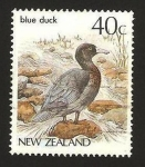 Sellos de Oceania - Nueva Zelanda -  pato azul