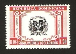Stamps Dominican Republic -  prima valores declarados