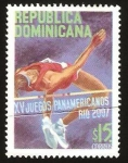 Sellos de America - Rep Dominicana -  XV juegos panamericanos, rio 2007