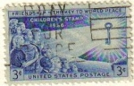 Stamps United States -  USA 1956 Scott 1085 Sello Niños del Mundo usado