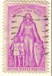 Stamps United States -  USA 1956 Scott 1087 Sello Alegoria del Polio usado