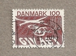 Stamps Denmark -  Accidentes de carretera