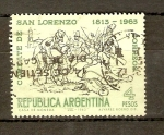 Sellos de America - Argentina -  BATALLA  DE  SAN  LORENZO