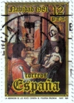 Stamps : Europe : Spain :  Navidad 1981. La adoración de los Reyes de Juan de Flandes