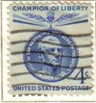 Stamps United States -  USA 1959 Scott 1126 Sello Campeones de la Libertad José San Martín Usado