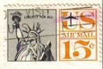 Sellos de America - Estados Unidos -  USA 1959 Scott C58 Sello Estatua de la Libertad usado