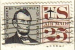 Sellos de America - Estados Unidos -  USA 1959 Scott C59 Sello Presidente 16º Abraham Lincoln (12/02/1809-15/04/1865) usado