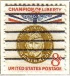 Sellos de America - Estados Unidos -  USA 1960 Scott 1169 Sello Campeones de la Libertad Giuseppe Garibaldi usado
