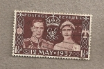 Stamps United Kingdom -  Coronación Jorge VI e Isabel